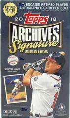 2018 Topps Archives Signatures Retired Player Edition Baseball HOBBY Box